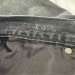 American Eagle  Size 4 Black Denim Mom Jean Stretch Zip Fly Straight Leg Hi Rise Photo 3