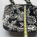 Vera Bradley  Stylish Black and White Paisley Shoulder Bag Photo 4