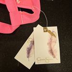 Jessica Simpson 💕💕 Glitter Bomb Bikini ~ Pop Pink Large L NWT Photo 5