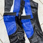 Faux Leather Motocross Thigh High Boot (New) Size 8/39 Black Photo 4