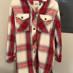 American Eagle Plaid Long Coat Photo 0