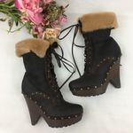 Sam Edelman  Winsford Lace Up Clogs Booties 9 Photo 3