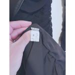 Ruched Long Sleeve Turtleneck Midi Dress Small Black Cocktail Evening Event Glam Photo 4