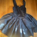 SheIn BAE Summer Short Puff Sleeve Lace Splice Pleated Mini Dress, Size S Photo 8