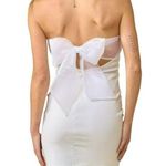 Blue Blush  Gift Me Strapless Bodycon Mini Dress Ivory Size Medium NWT Photo 1