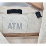 Atmosphere ATM Anthony Thomas Melillo Womens‎ Gold Metallic Short Sleeve T Shirt Small Photo 1