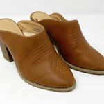 EXPRESS  Womens‎ heeled Mules Brown Sz 6 Photo 0