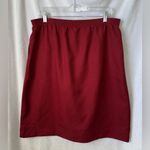 VTG Salon Studio Size 16A Burgundy Pencil Skirt Red Photo 3