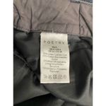 Poetry Linen Blend Pants 4 Blue Woven High Waist Straight Leg Cotton Lagenlook Photo 2