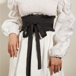 Ruffle Lace Lolita Bow Belt Black Photo 0