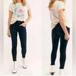 Free People We The Free Ivy Mid Rise Released Hem Skinny Jeans in Color Seal Blue | Size 27 Photo 4