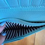 Kate Spade Blue Leather Wallet with Silver Spade Photo 6