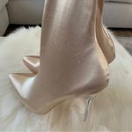 Mackin J Sheeny Nude Sock Gold Boots Bootie Shoe Size 8.5 Photo 8