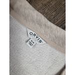 Orvis  Women's V-Neck Dropped Shoulders Sweatshirt Beige Tan Medium Photo 3