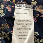 Suzanne Betro 🆕Suzanee Betro Navy Floral Asymmetrical Maxi Skirt XL🆕 Photo 5