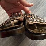 Donald J Pliner Fifi Brown Velvet Bedazzled Platform Slide Women’s Size 9.5 Photo 9