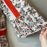 Democracy Dainty Floral Blouse Boho Ruffle Feminine Off Shoulder Lace Anthro cottage core Photo 8