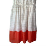Old Navy  Dress Striped Halter Tan White Orange Photo 3