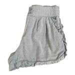 Who What Wear  Cotton High Waist Scallop Blue Elastic Waist Pockets Shorts Sz 8 Photo 9