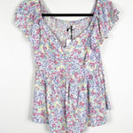 Japna  Women's Floral‎ Blouse Sz M NWT Photo 0