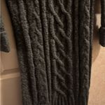 Ruby Moon Cozy Gray Cable Knit Sweater Dress Photo 3
