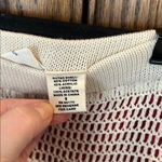 Anthropologie Sleeping on Snow Crochet Maxi Skirt Cream and Red lining Small Photo 4