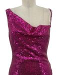 Hello Molly  Citadel Skies Sequin Mini Dress Fuchsia Purple‎ Pink Size US 6 Photo 4
