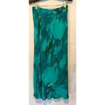 Vintage 90s CAROLE LITTLE Womens S 4/6 Maxi Skirt Set Colorful Lined Wrap Top Green Photo 6
