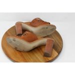 J.Crew Marlow Brown Leather Woven Heeled Mules Slides Sandals Womens Shoes 8.5 Photo 9