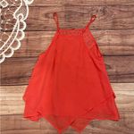About A Girl Coral Embroidered Sleeveless Top Photo 1