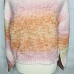 No Comment  NY LA Sweater Women’s M Oversized Ombre Cable Knit Pinks Corals Photo 2