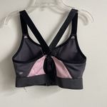 Fabletics  Size S Gray Pink Front Zip High Impact Cross Back Sports Bra Photo 1