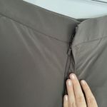 Athleta size 6 women's racer side stripe gray and black mid length summer shorts Photo 5