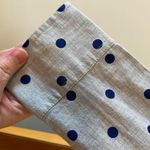 Talbots Long Sleeve Shirt Button Down Top Gray Blue Polka Dot Dots Size XS Photo 2