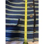 Karl Lagerfeld  Size 16 Fringe Tweed Poly‎ Cotton Blend Career Blazer Jacket Photo 4