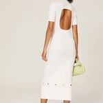 STAUD Cecily open-back cable-knit cotton-blend maxi dress size S small Photo 12