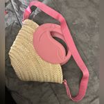 Christian Louboutin Louboutin pink leather & raffia bag Photo 9