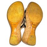 Onex Women's Black and Tan Wedge Sandals Size 6.5 Photo 9