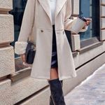 SheIn Waterfall Neck Double Button Overcoat Photo 2