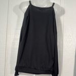 L & B Black Long Sleeve Cold Shoulder Top Size Small EUC Photo 3