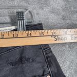 American Eagle Baggy Short 8 29" Black Destroyed Denim Cutoff Thrashed High Rise Photo 10