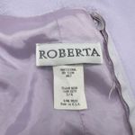 Roberta Womens Size 3/4 Formal Gown Satin Feather Halter Dress Y2K Party Glam Purple Photo 7