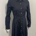 Theory  Black Silk Shirt Dress Photo 0