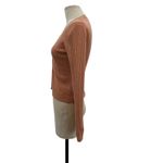 Aritzia Wilfred Manila Cardigan Sweater Wool Cotton Pink Beige Size Medium Photo 4