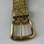 None Glittery Gold Womens Belt Size Small Jewel Medallions Large Gold Buckle 1.75" Photo 8