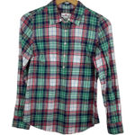 Vineyard Vines  Womens Multicolor Plaid‎ Flannel Button Down Shirt Sz 0 Preppy Photo 0