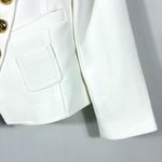 Smythe Wrap Asymmetrical Blazer Jacket White 8 NWT Photo 10