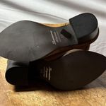 Lavorazione Artigiana Leather Boots Ruffled Design Cognac Brown Italian Size 36 Photo 6