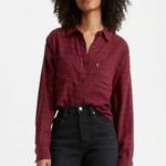 Levi's Levi’s Plus Size Women's Utility Shirt Red Plaid Cropped Size 3X Photo 0