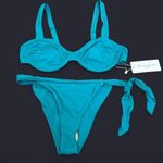 Sunday Brunch Teal Blue Underwire Top 2 Piece Bikini Photo 1
